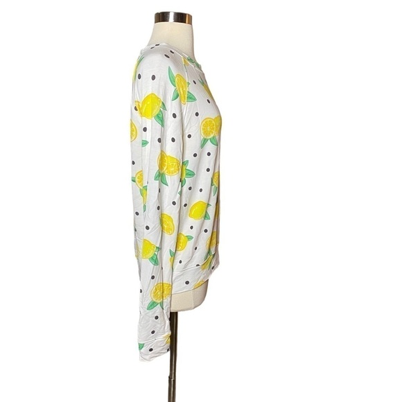 Stripe & Stare Lemon Print Long Sleeve Top - Picture 2 of 6